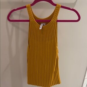 Mustard Ribbed Tank Top